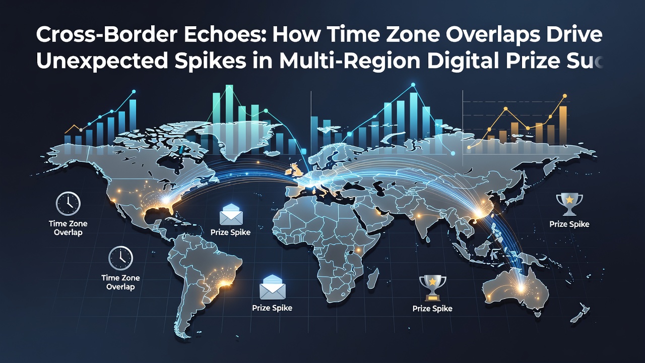 Chart displaying submission volume spikes during key time zone overlap periods in digital contests