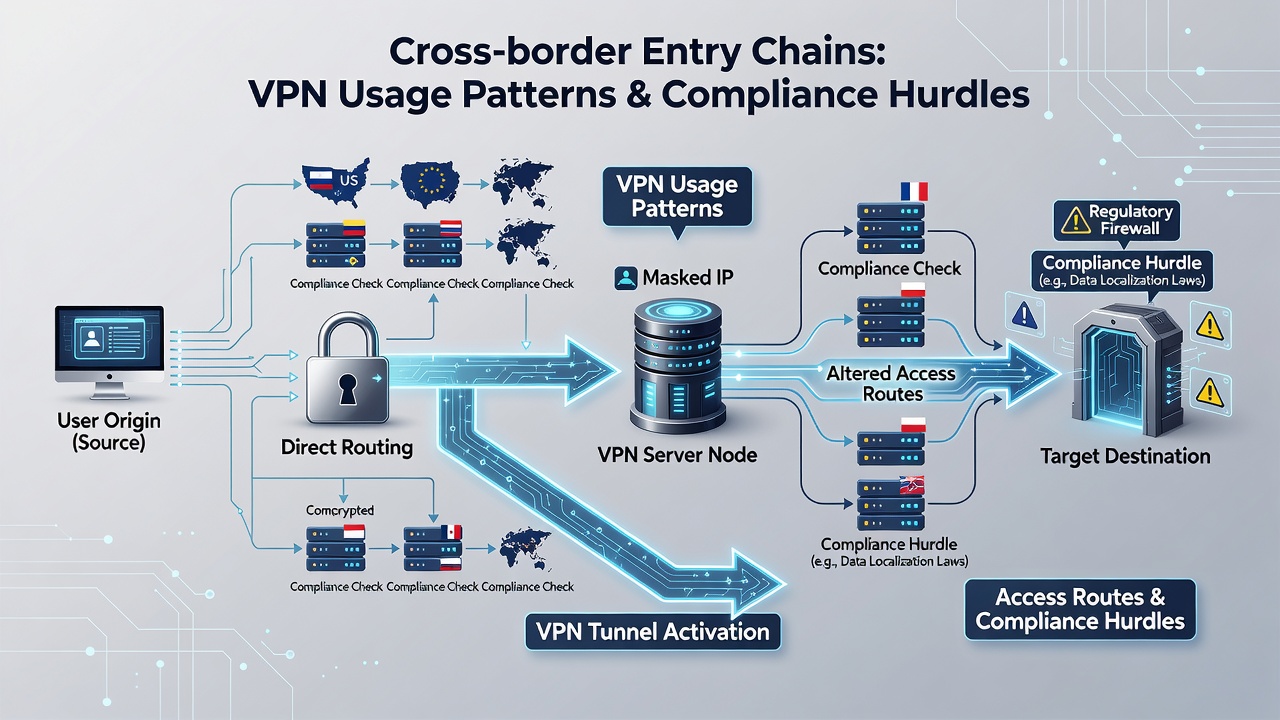 Compliance workflow diagram illustrating verification steps for multi-state prize entries