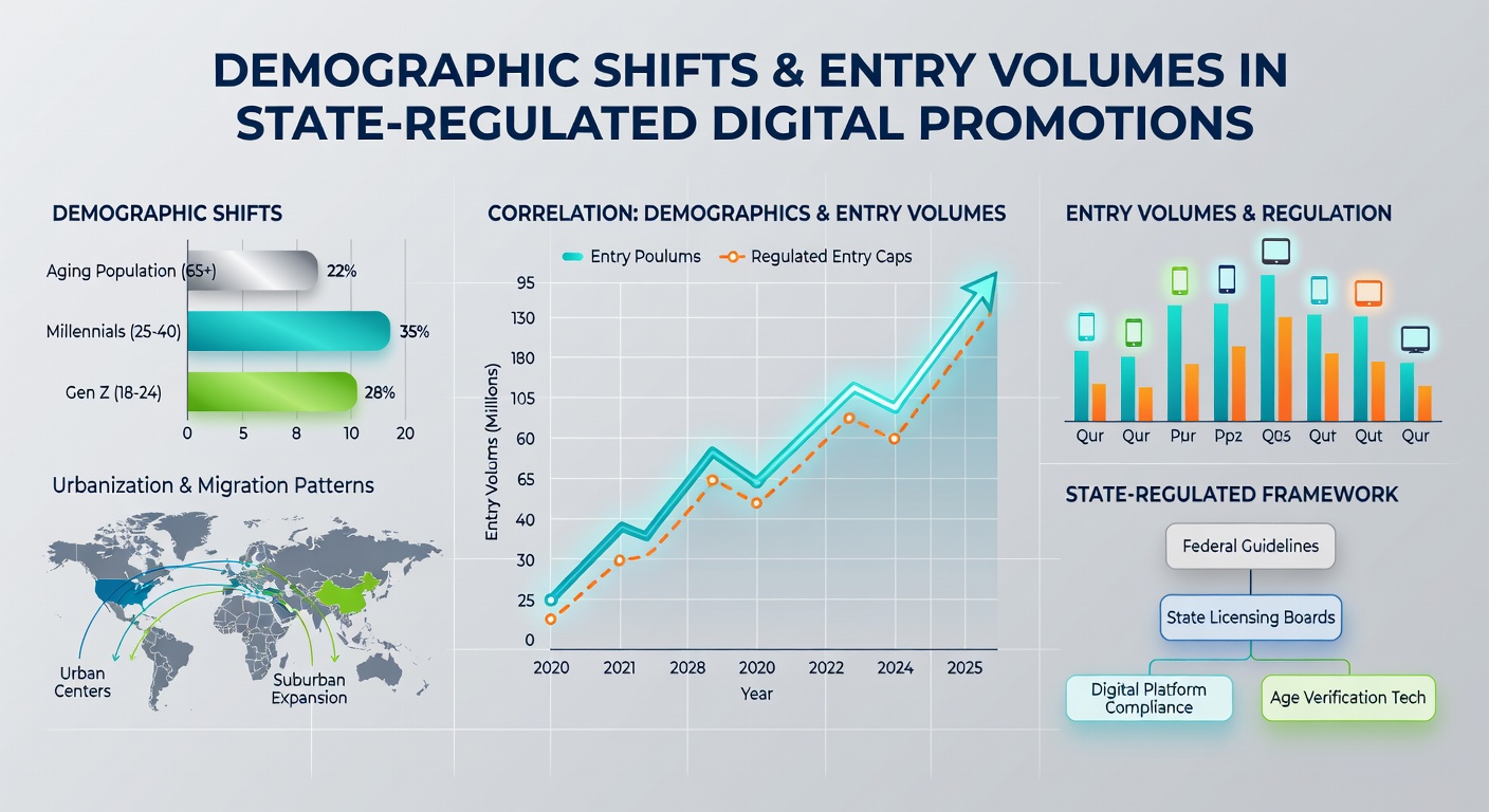 Geographic maps illustrating entry volume differences between urban and rural areas in regulated digital promotions