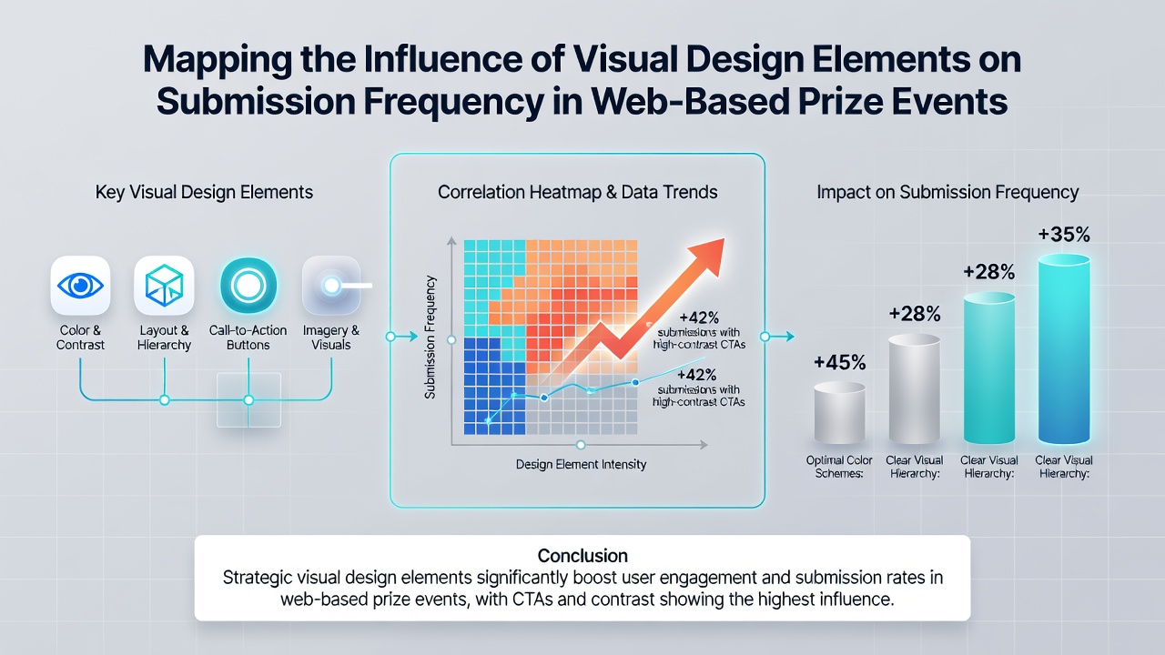 Analysis of submission frequency data correlated with design variations in prize events